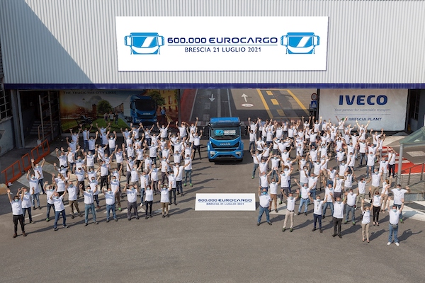 IVECO celebrates the 600,000th Eurocargo built at its iconic Brescia plant