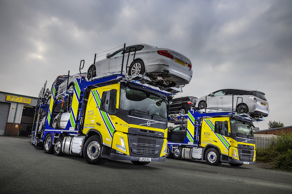 NEW VOLVO FM CAR TRANSPORTERS RAISE THE BAR AT J&P VEHICLE  DELIVERIES