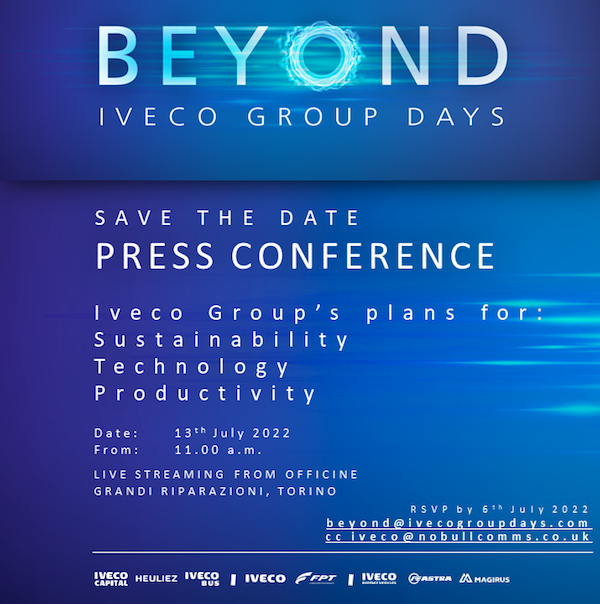 Virtual Press Conference Invite from IVECO Group