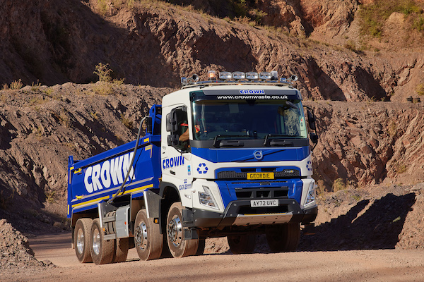 CROWN WASTE MANAGEMENT CONTINUES VOLVO FLEET TRANSITION WITH LATEST TIPPER ORDER