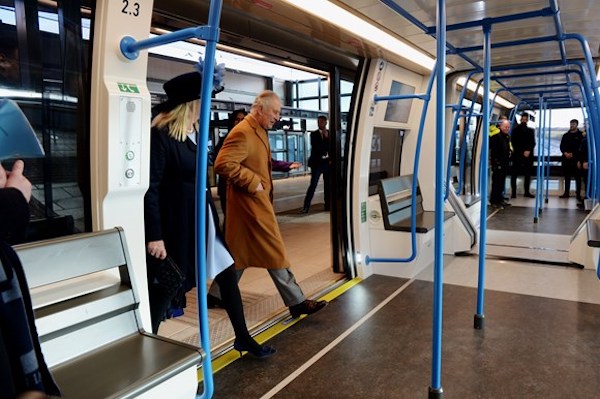 Luton Rising honoured to welcome His Majesty The King on-board Luton DART