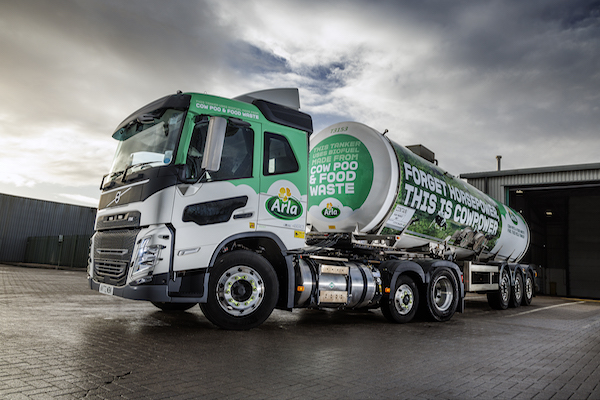 VOLVO LNG TRUCKS HELP ARLA FOODS REDUCE CARBON EMISSIONS