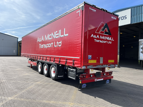 Krone’s variable height trailers suit Euro work for A&A McNeill