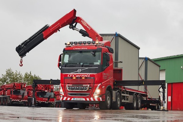 VOLVO TRUCKS CONTINUES TO DELIVER THE GOODS FOR O’CARROLL HAULAGE & CRANE HIRE WITH NEW FH 8×2 RIGID