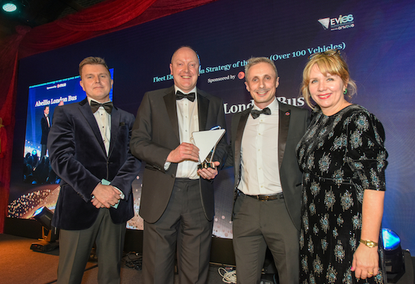 Abellio London Bus Wins at the Electric Vehicle Innovation and Excellence Awards