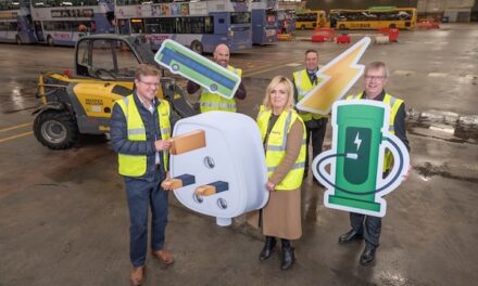 Electric transformation of First Bus Oldham depot gets underway