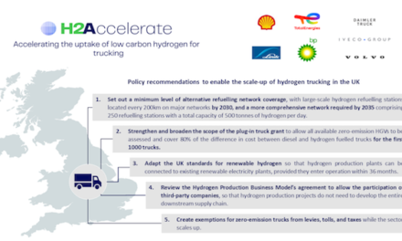 H2Accelerate collaboration calls for stronger UK policy framework to support hydrogen trucks