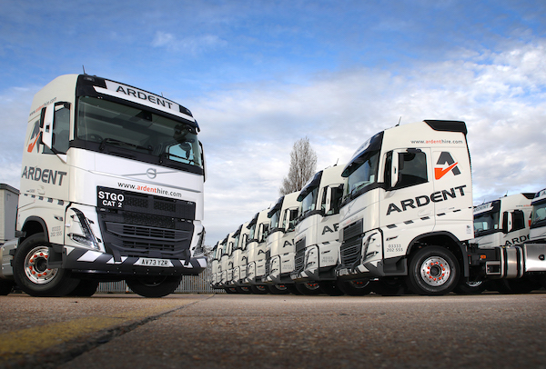 ARDENT HIRE STICKS WITH VOLVO FOR NEW 20 TRUCK ORDER