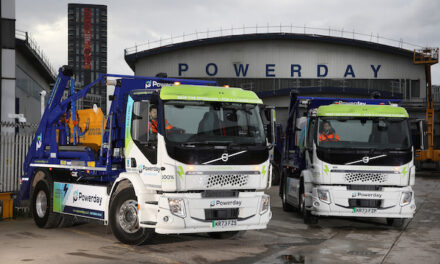 CAPITAL GAINS: POWERDAY PUTS TWO VOLVO FE ELECTRIC SKIPLOADERS TO WORK IN LONDON