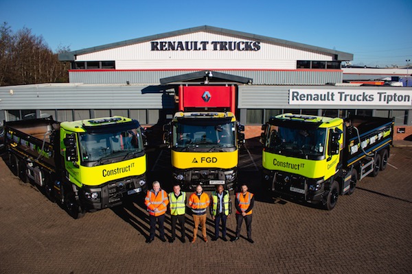 Construct IT take delivery of their next batch of Renault Tippers to expand partnership with FGD Limited