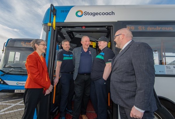 Bus-side showcase for unique St Andrews travel scheme