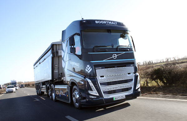 BOORTMALT AND BARTRUMS CRAFT NEW GREENER CHAPTER WITH VOLVO FH ELECTRIC