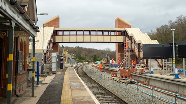 Accessible footbridge installed at Dore & Totley Station