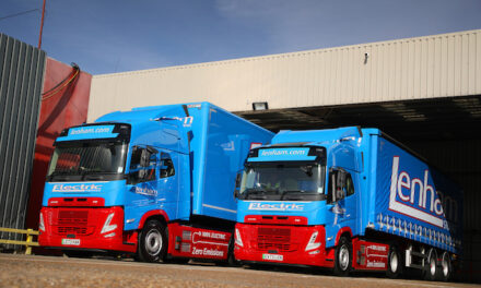 TWO NEW VOLVO FM ELECTRICS HIT THE GROUND RUNNING AT LENHAM STORAGE