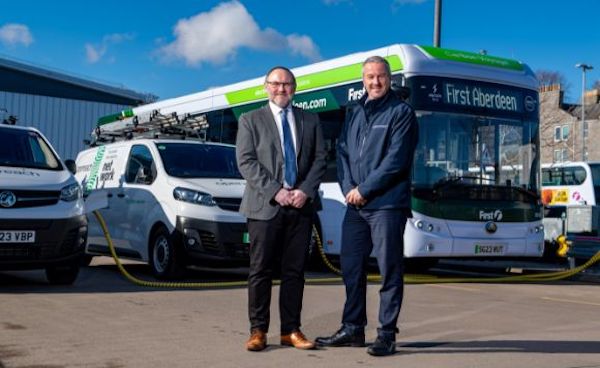 First Bus and Openreach expand EV charging partnership to Aberdeen