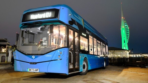 First electric buses hit the road in Portsmouth, Fareham and Gosport