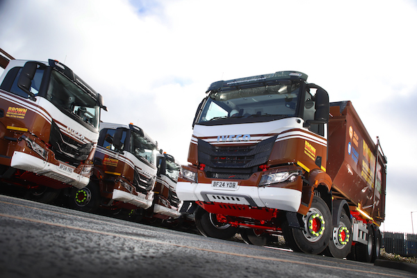 Brown Recycling onboards quartet of rugged IVECO X-Way Hookloaders