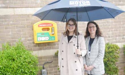 Defibrillator donated to the British Motor Museum!