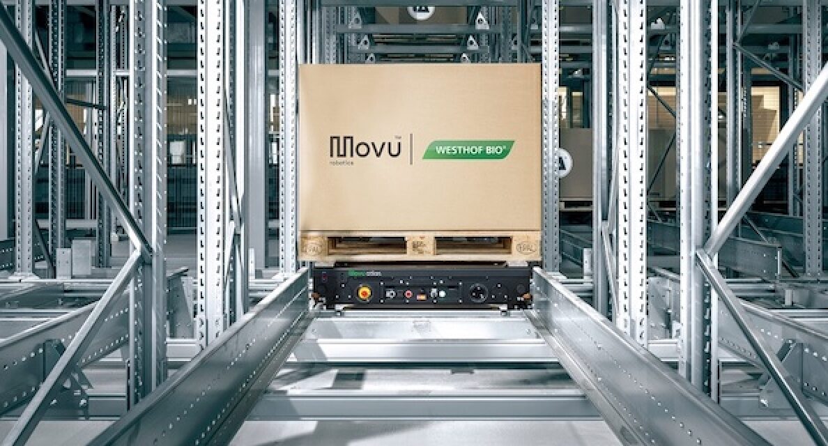 The Movu atlas pallet shuttle offers Westhof BIO automated high performance in deep-freeze storage