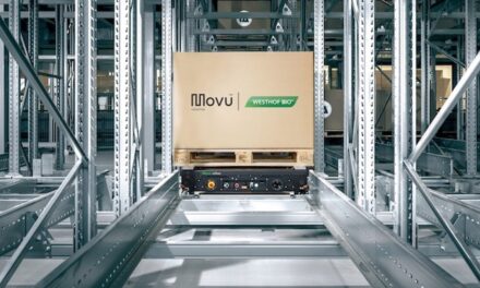 The Movu atlas pallet shuttle offers Westhof BIO automated high performance in deep-freeze storage