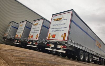 SCHMITZ CARGOBULL DELIVERS ITS FIRST UK-BUILT TRAILERS INTO TAPFREIGHT